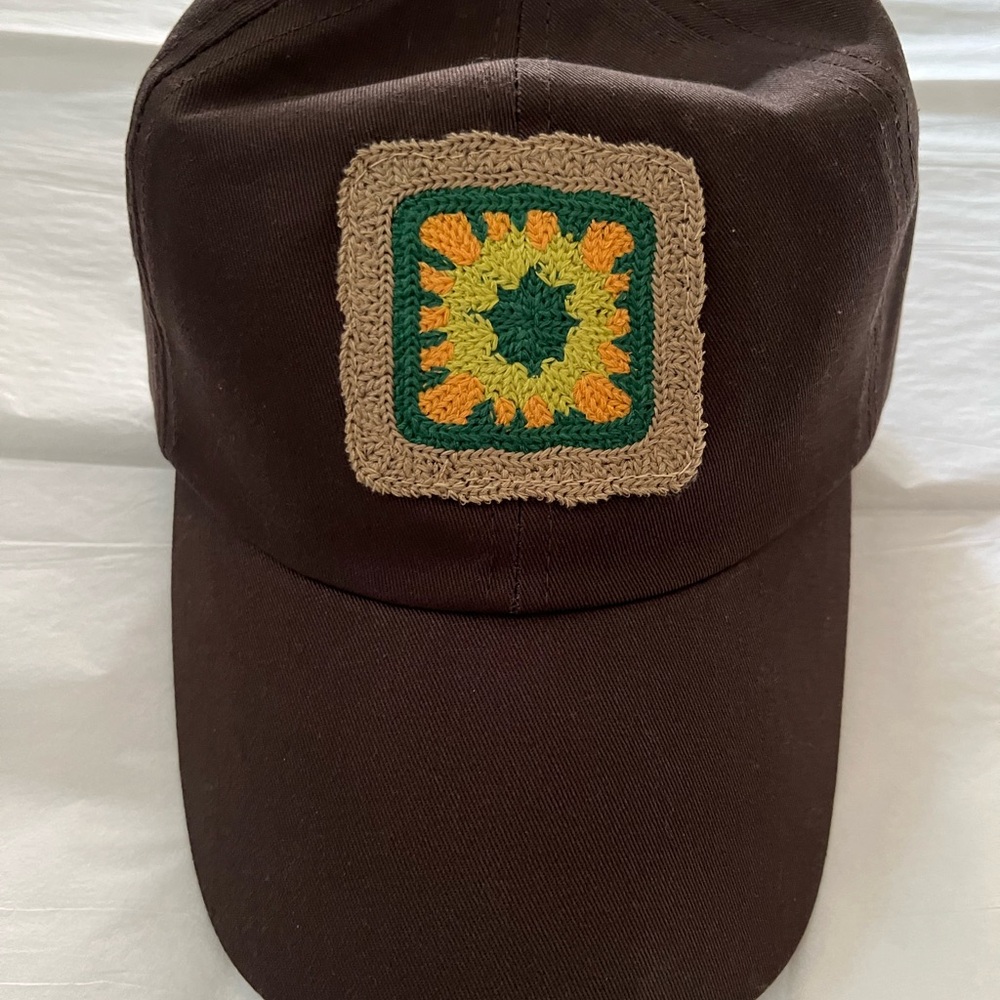 Steve Madden Granny Square Baseball Cap
